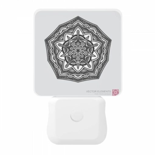 Night Light, A Black And White Drawing Of A Flower. -Nuas Diy Shop 935924d54d0104b3e0abb6cf684ce52a147461b0