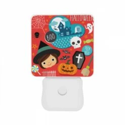 Night Light Set Of 2, A Halloween Themed Image With A Girl And Various Halloween Symbols. 10 Night Light Set Of 2, A Halloween Themed Image With A Girl And Various Halloween Symbols. -Nuas Diy Shop 935cc5fdb7551c695e4954d2db76a0de9be24040