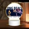 Round Acrylic Night Light, A Logo For Long Beach Surf.
