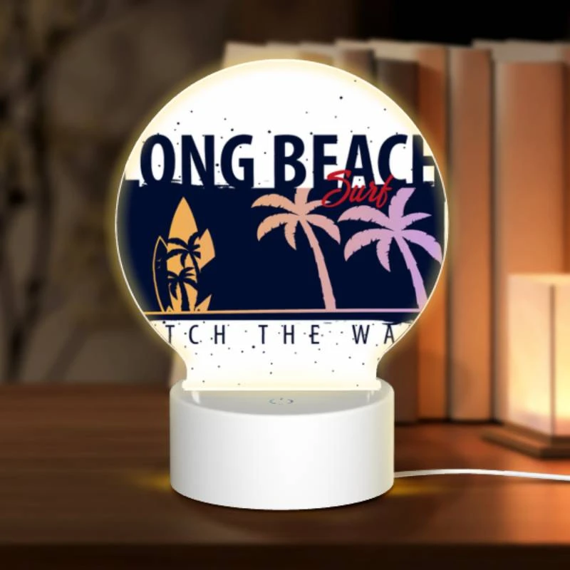 Round Acrylic Night Light, A logo for Long Beach Surf. Round Acrylic Night Light, A Logo For Long Beach Surf. -Nuas Diy Shop 941083f74b36bec47f8e0ef43303ece9f4f55fe3