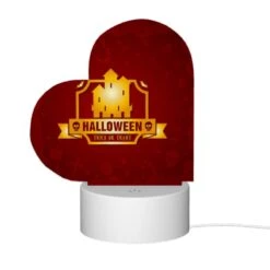 Love Acrylic Night Light, A Halloween Logo With A House And A Skeleton. -Nuas Diy Shop 941f71ae71868949340300a82a5bbf4a21e007ae