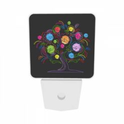 Night Light Set Of 2, A Colorful Tree With Many Flowers. -Nuas Diy Shop 942aa8d32f60ea080587048710d24c02d2e8034a