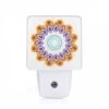 Night Light, A Colorful Flower With A Blue Center. -Nuas Diy Shop 947d59f25a404ae877eba6172136a3036164abb9
