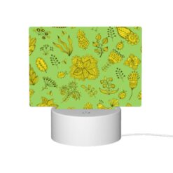 Rectangular Acrylic Night Light, A Green Background With Yellow Flowers And Leaves. -Nuas Diy Shop 9506b01caa1bd51bd7a418542ef0f7be0042f2ec