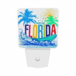 Night Light Set Of 2, A Colorful Advertisement For A Beach Club In Florida. -Nuas Diy Shop 95aedda69f3406f79d2d7ef48a9b04ab350dd52e