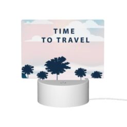 Rectangular Acrylic Night Light, A Boat With A Red Roof Is Traveling On The Water. -Nuas Diy Shop 961880edc02998c4a635a802890e7881507e0b4f