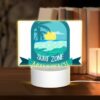 Rectangular Acrylic Night Light, A Logo For Miami Beach With A Sun And Palm Trees. -Nuas Diy Shop 969482cf08db0c23551f67d8c1422cb17e264e69