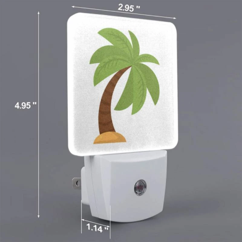 Night Light, A green palm tree with a brown trunk. Night Light, A Green Palm Tree With A Brown Trunk. -Nuas Diy Shop 97020873dd55d7a46889f31181f36153dfa307d8