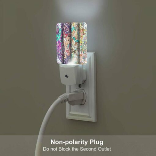 Night Light Set Of 2, Three Colorful And Intricate Designs Are Displayed Side By Side. -Nuas Diy Shop 977847faa3c99fd26f6f7457616140f7208a8447