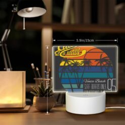 Rectangular Acrylic Night Light, A Surfboard Rental Advertisement For Venice Beach -Nuas Diy Shop 9783ce77cd7bf5fc12f3129644f6e436bd5df205
