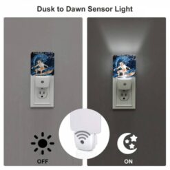 Night Light Set Of 2, A Surfer Is Riding A Wave On A Surfboard. -Nuas Diy Shop 97930fdda0c9f63130f4984dd94fb9f53f18903d