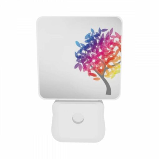 Night Light Set Of 2, A Colorful Tree With Leaves In Different Colors. -Nuas Diy Shop 97adca8c63e341da49bf8645033707f724ab6dec