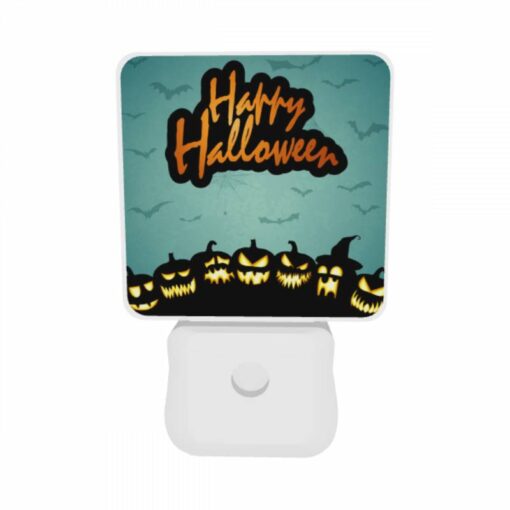 Night Light Set Of 2, A Sign That Says Happy Halloween. -Nuas Diy Shop 97b2e00603be45265fef96c3abb2e87b24483d6b