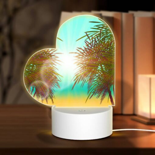 Love Acrylic Night Light, A Sunset With Two Palm Trees In The Foreground. -Nuas Diy Shop 98db5a4cf4d85fbe0cd25b58c3c2386f62e7712b