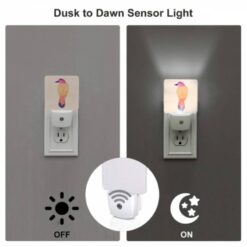 Night Light Set Of 2, A Bird Is Shown In A Colorful Geometric Pattern. -Nuas Diy Shop 98e858e9d84f4368d1c15f5d1c80ac7da94f060b
