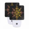 Night Light Set Of 2, A Colorful Flower Design With Yellow -Nuas Diy Shop 9936d4f77e3213a0405ffd51332bda8ff5259677