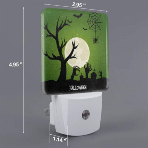 Night Light, A Spooky Halloween Scene With A Full Moon And Bats. -Nuas Diy Shop 996553eeb5b026549dad33bb76bbfa6498676eae