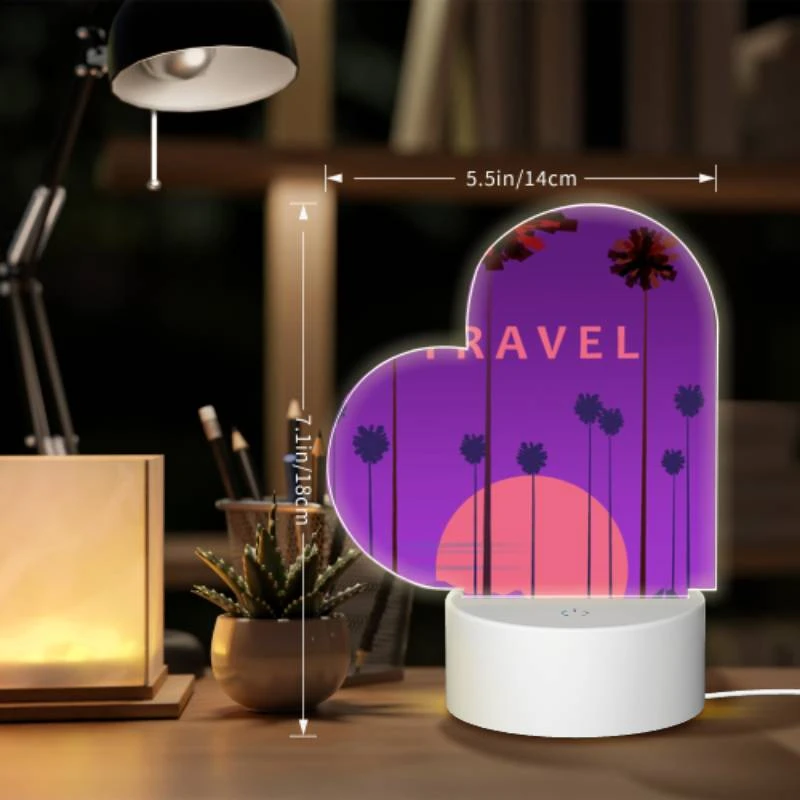 Love Acrylic Night Light, A travel poster with a bus and palm trees. Love Acrylic Night Light, A Travel Poster With A Bus And Palm Trees. -Nuas Diy Shop 99fb49e48d4bc3d7d1612ced96ff2e567af5467e