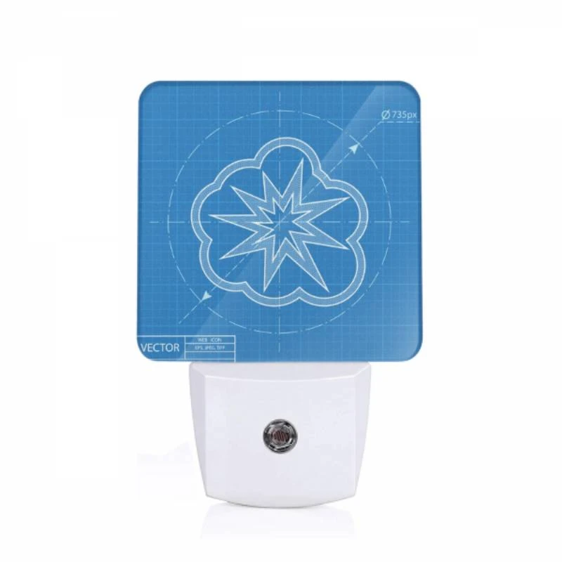 Night Light, A blueprint of a star with a circle in the middle. Night Light, A Blueprint Of A Star With A Circle In The Middle. -Nuas Diy Shop 9a7b8c6d1c1a14edbfd64b9e3aafa4fc7c3f123f