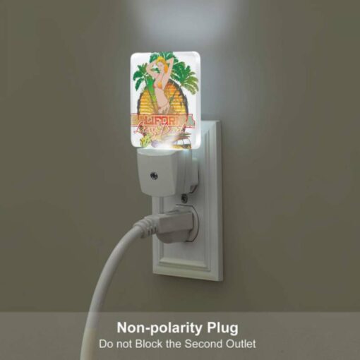 Night Light, A Woman In A Bikini Is On A Poster For California. -Nuas Diy Shop 9aeaa4ba8a66c10361d8cd790edbe21296a1371f