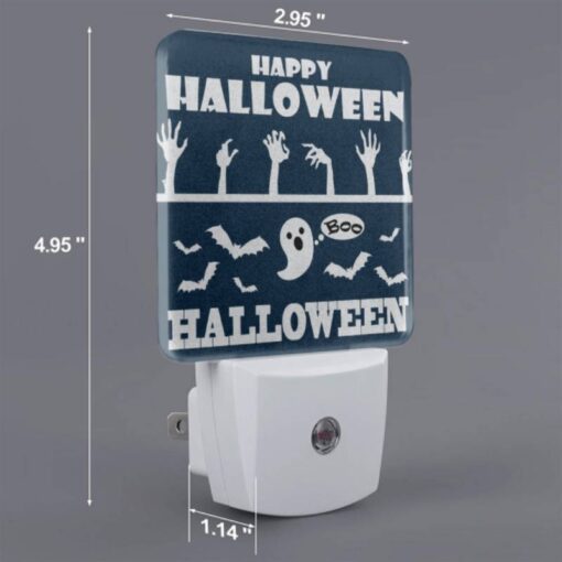 Night Light Set Of 2, A Poster With A Ghost And The Words "Happy Halloween" On It. -Nuas Diy Shop 9c046ea348ff437c486ce57d21d5f48eb5e90dbf