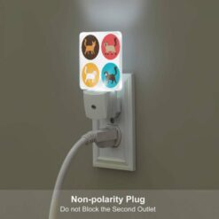 Night Light Set Of 2, Four Different Colored Cats Are Shown In A Circle. -Nuas Diy Shop 9c05b325fe573fdf7801f06065b1f155989dca2f