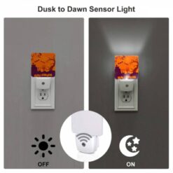 Night Light Set Of 2, A Halloween Scene With A Fence And A Cemetery. -Nuas Diy Shop 9d06636cc1bba814eb2c1f385620d44c7623e6a0