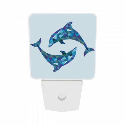 Night Light Set Of 2, Two Dolphins Are Swimming Together In The Ocean. -Nuas Diy Shop 9dbe7c9e06be5c5e9cd97bc41be8f31c4186cf7b