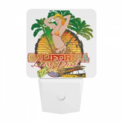 Night Light, A Woman In A Bikini Is On A Poster For California. -Nuas Diy Shop 9de044b2ad66bb8d72366f05857700015c31695a