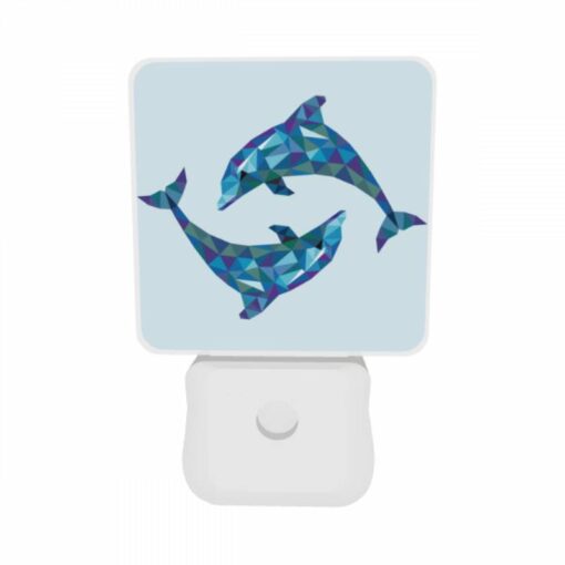 Night Light Set Of 2, Two Dolphins Are Swimming Together In The Ocean. -Nuas Diy Shop 9e4134764c6537731d77ccb21fc8caff59844be0