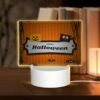 Rectangular Acrylic Night Light, A Sign That Says Happy Halloween. -Nuas Diy Shop 9f0555cb5e9a58f18a2c4eb1bac20b54adc9c9f7