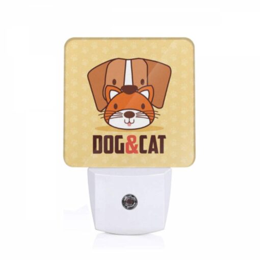 Night Light, A Cartoon Of A Dog And A Cat With The Words "dog And Cat" Written Underneath. -Nuas Diy Shop 9f4542f528d907d230b7ff881bf3a26a096cc295