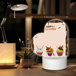 Love Acrylic Night Light, A Halloween Themed Cupcake With A Pumpkin On Top. -Nuas Diy Shop 9fe2cf6c1ecf2477f1713495426b2f5ca14df14b