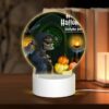 Round Acrylic Night Light, A Skeleton Dressed In A Costume Is Holding A Scythe And Standing Next To A Pumpkin. -Nuas Diy Shop 9ff7643da9df3162e62c7905788ab3ed11a06fcc
