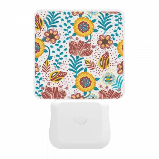 Night Light, A Colorful Floral Pattern With Yellow -Nuas Diy Shop a02f3ef0270942da78e290e0132aa6a224d79396
