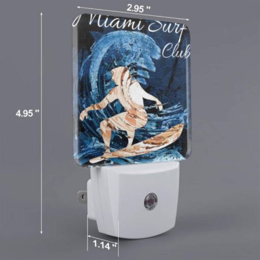 Night Light Set Of 2, A Surfer Is Riding A Wave On A Surfboard. -Nuas Diy Shop a0c7f5a4166bfada9e1b8ad77f721a6f80b3de2a
