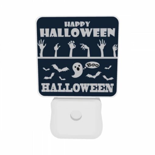 Night Light Set Of 2, A Poster With A Ghost And The Words "Happy Halloween" On It. -Nuas Diy Shop a0da3b4bc5051097135692c044bfb8038d940095