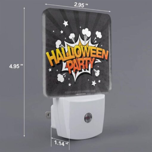 Night Light, A Colorful Explosion Of Stars And Bubbles With The Words "Halloween Party" Written In The Center. -Nuas Diy Shop a126d6d2172c2213e730a8e6a0bf2478badfc7c1