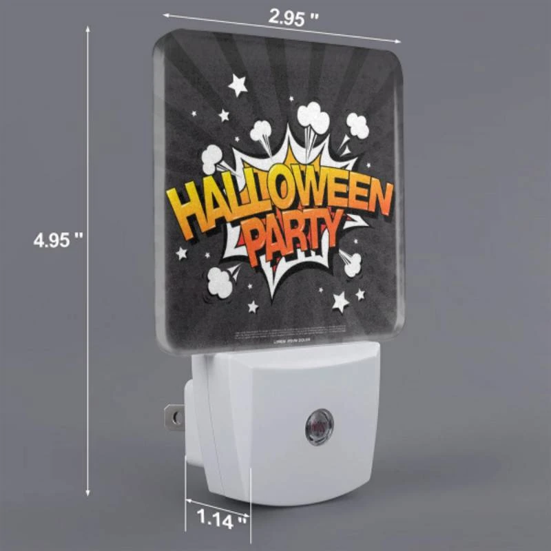 Night Light, A colorful explosion of stars and bubbles with the words "Halloween Party" written in the center. Night Light, A Colorful Explosion Of Stars And Bubbles With The Words "Halloween Party" Written In The Center. -Nuas Diy Shop a126d6d2172c2213e730a8e6a0bf2478badfc7c1