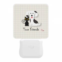 Night Light, A Black Cat And A White Dog Are Shown Together -Nuas Diy Shop a12ccd98308919dbc54dfca34a361f5d0b50eb05