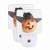 Night Light Set Of 2, A Pumpkin With A Black Hat On It. 2 Night Light Set Of 2, A Pumpkin With A Black Hat On It. -Nuas Diy Shop a170b58e5db57667ee247b2806c4cafc75cef0b5