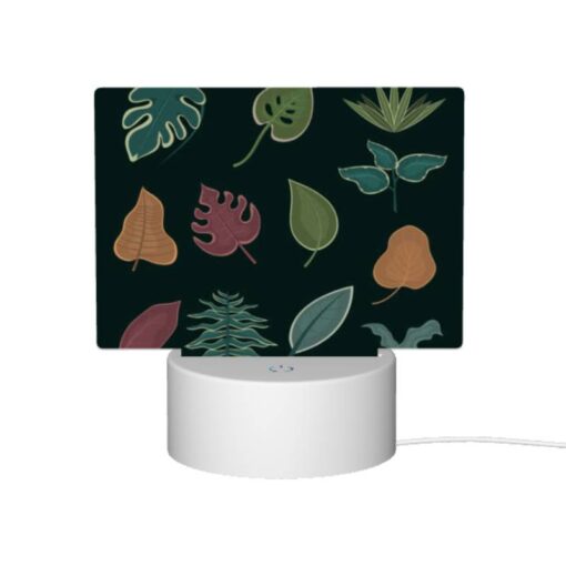 Rectangular Acrylic Night Light, A Collection Of Different Leaf Designs. -Nuas Diy Shop a189509bb8f429fb53b3ae238198cd09ca02f2b3