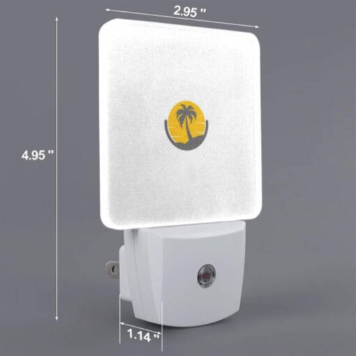 Night Light Set Of 2, A Yellow And Black Logo Of A Palm Tree On A White Background. -Nuas Diy Shop a27a6b1076e4291721868409514146a2ad834a37