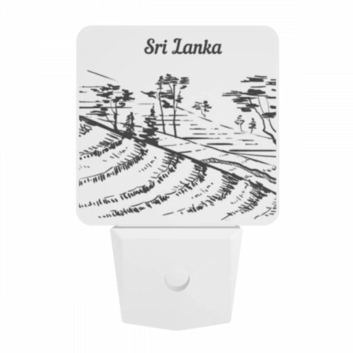 Night Light, A Black And White Drawing Of A Hillside With Trees And A River. -Nuas Diy Shop a300bf1a4ae9f0b9905369da6ddff89a0cf69f9b