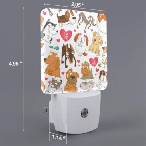 Night Light, A Collection Of Cartoon Dogs With Hearts Around Them. -Nuas Diy Shop a36c1c0bdc46929c6c4f8345c0f2bc74d9dcbad5