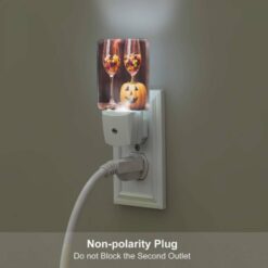 Night Light, A Pumpkin Is Sitting Next To Two Wine Glasses Filled With Candy. -Nuas Diy Shop a381b5f8f4de762b9030d24c7c8538d94c9adc6a