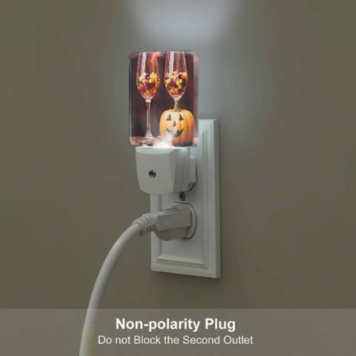 Night Light, A Pumpkin Is Sitting Next To Two Wine Glasses Filled With Candy. -Nuas Diy Shop a381b5f8f4de762b9030d24c7c8538d94c9adc6a