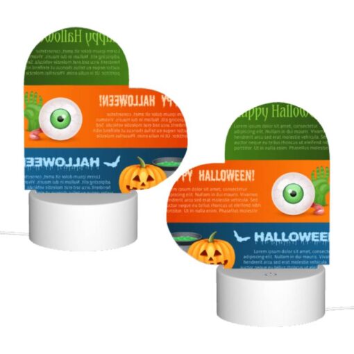 Love Acrylic Night Light, A Colorful Poster With Four Different Halloween Images. -Nuas Diy Shop a39e10c881d5b1da5474179f5489887a22ed0c6a