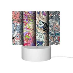 Rectangular Acrylic Night Light, Four Different Colored Designs Of Swirls And Patterns. -Nuas Diy Shop a415042cc5fbca32644891f2c4f1d01e238a8e62