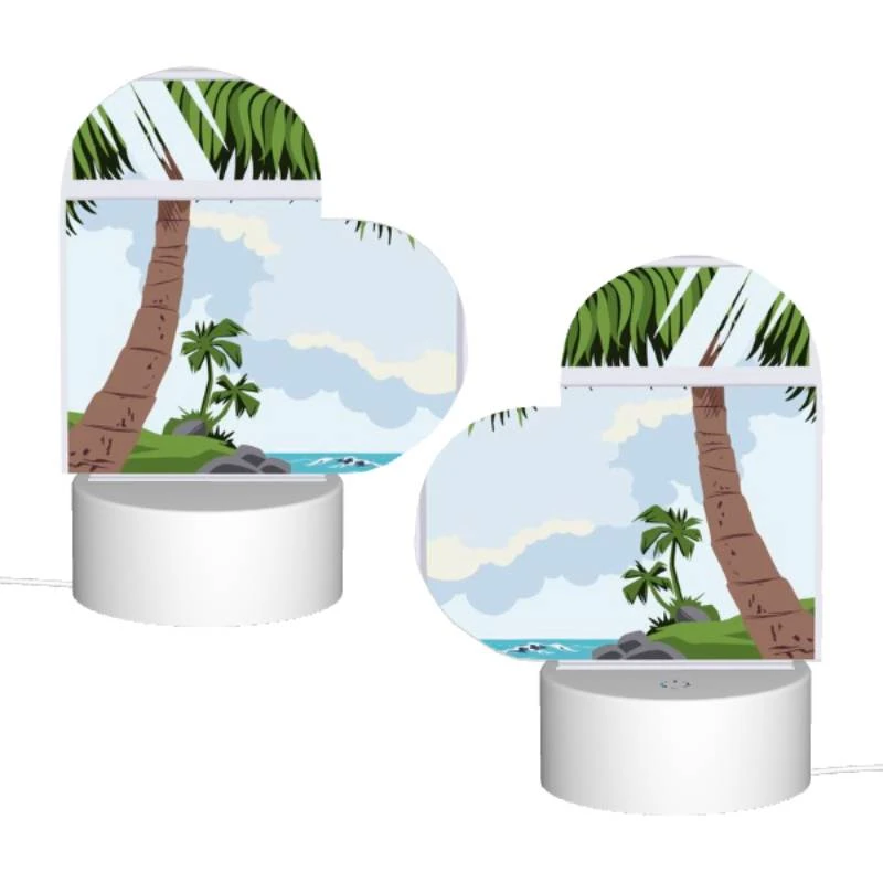 Love Acrylic Night Light, A picture of a palm tree and ocean with a window in the foreground. Love Acrylic Night Light, A Picture Of A Palm Tree And Ocean With A Window In The Foreground. -Nuas Diy Shop a4600e0655117f7fbdb320e8358ac4363fa0172b
